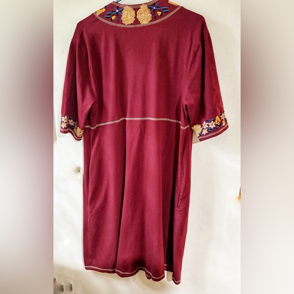 PLUS SIZED ESHAKTI popover tunic dress EMBROIDERED with pockets! 2x 20w - Picture 7 of 7